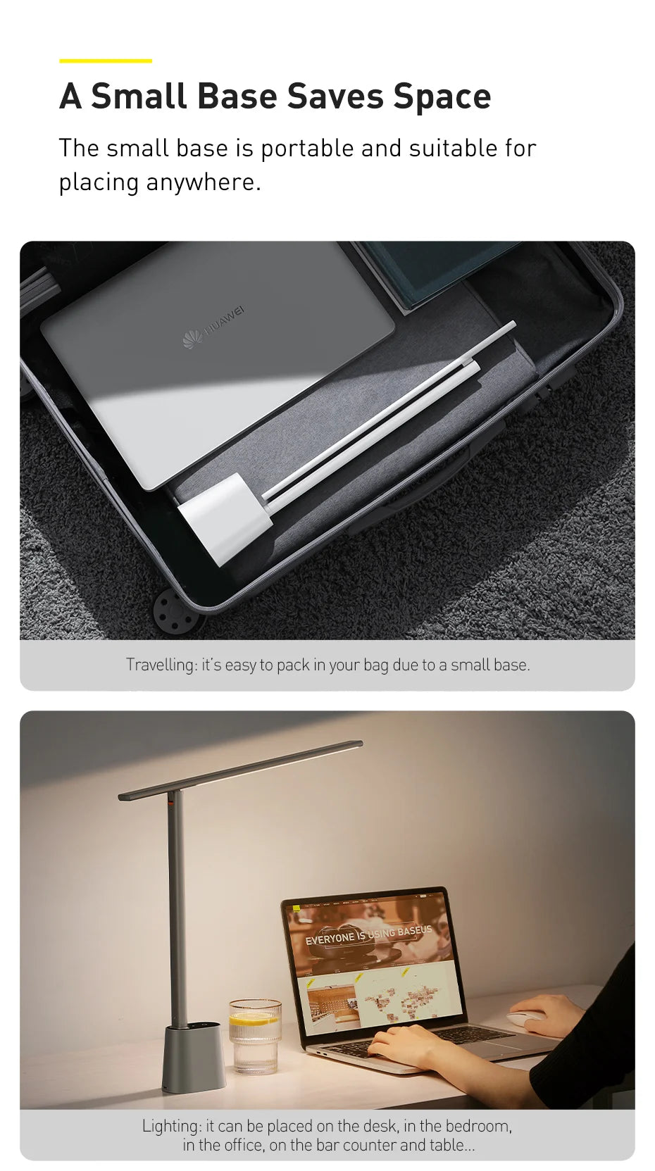 Rechargeable Auto-Dimming LED Desk Lamp for Study and Reading - 16