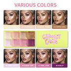 8-Color Cream Highlighter and Blush Makeup Palette