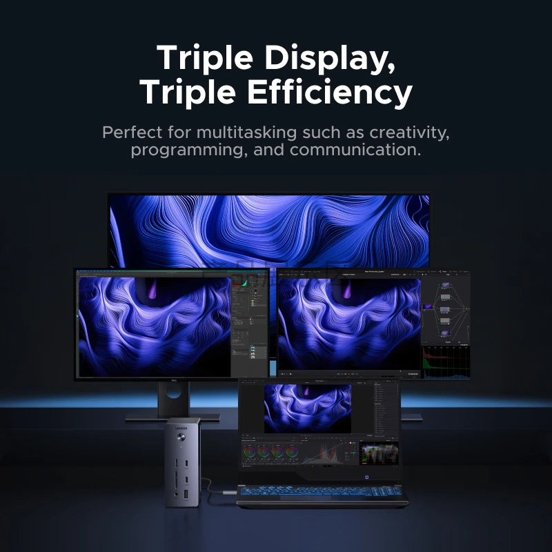 14-in-1 USB-C Triple Display Docking Station with 100W PD