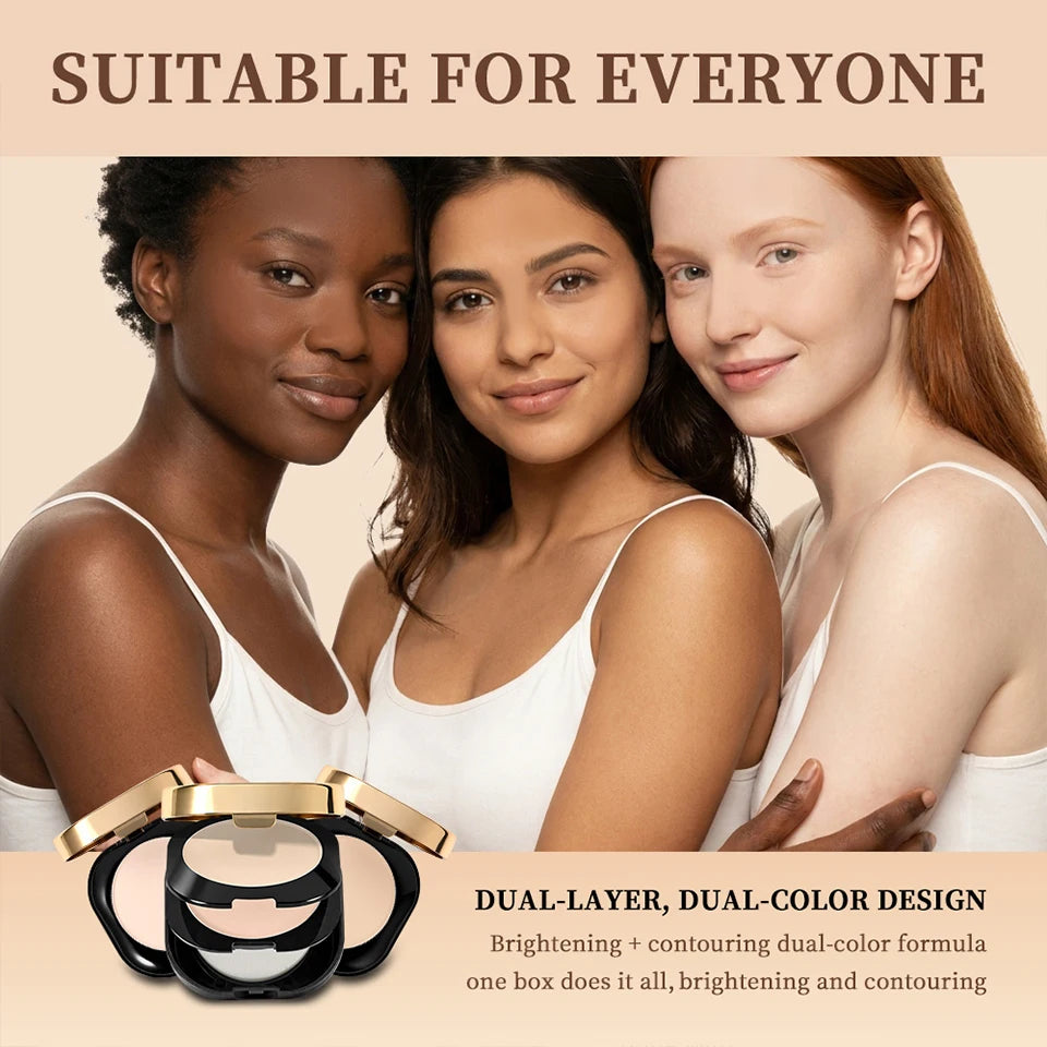 Double Layer Oil Control Pressed Powder for Matte Finish - 12