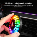 Car Air Vent Fragrance Diffuser with RGB Music Rhythm LED Light
