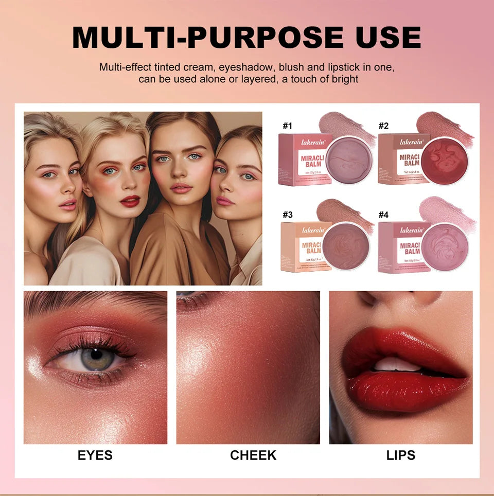 Multi-Purpose Tinted Miracle Balm for Cheeks and Lips
