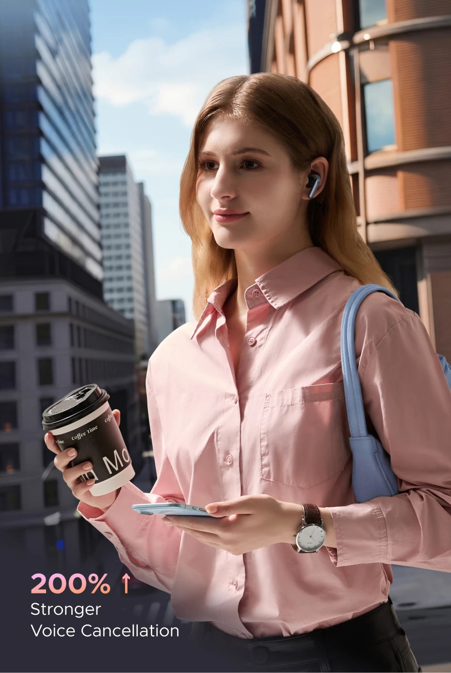 Wireless Noise Cancelling Earbuds with Adaptive ANC and 50H Battery