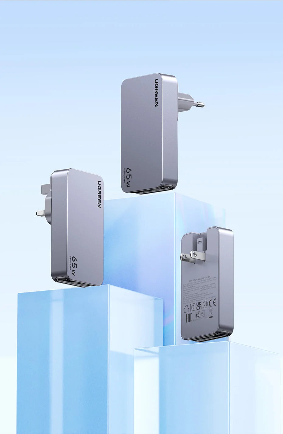 65W GaN Fast Wall Charger for Laptops and Smartphones - 19