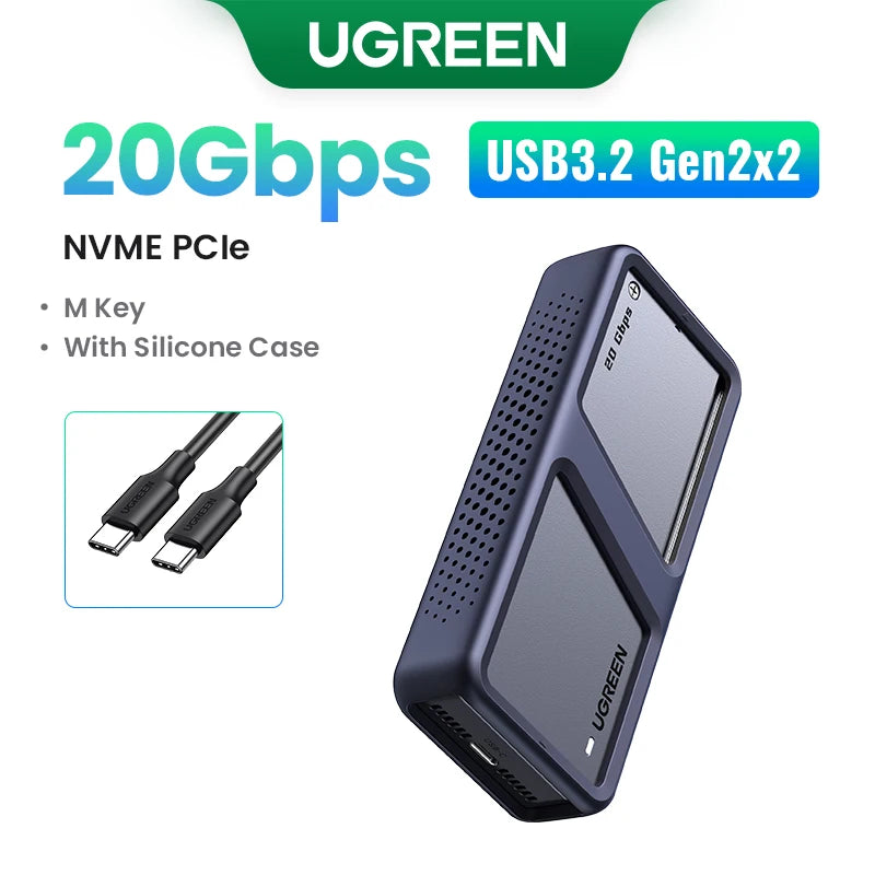 20Gbps USB 3.2 NVMe M.2 SSD Enclosure Adapter