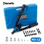 M3-M12 Hand Rivet Nut Tool Kit with 110-Piece Assortment