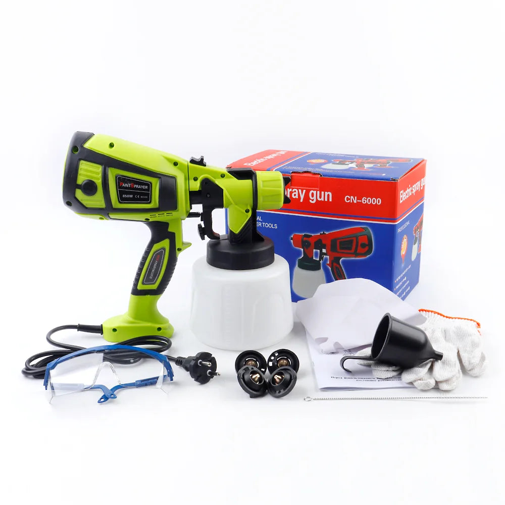 850W Electric HVLP Paint Sprayer with 5 Nozzles and 1400ml Container