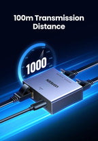 1000Mbps RJ45 Ethernet Splitter 1 to 2 Port Adapter