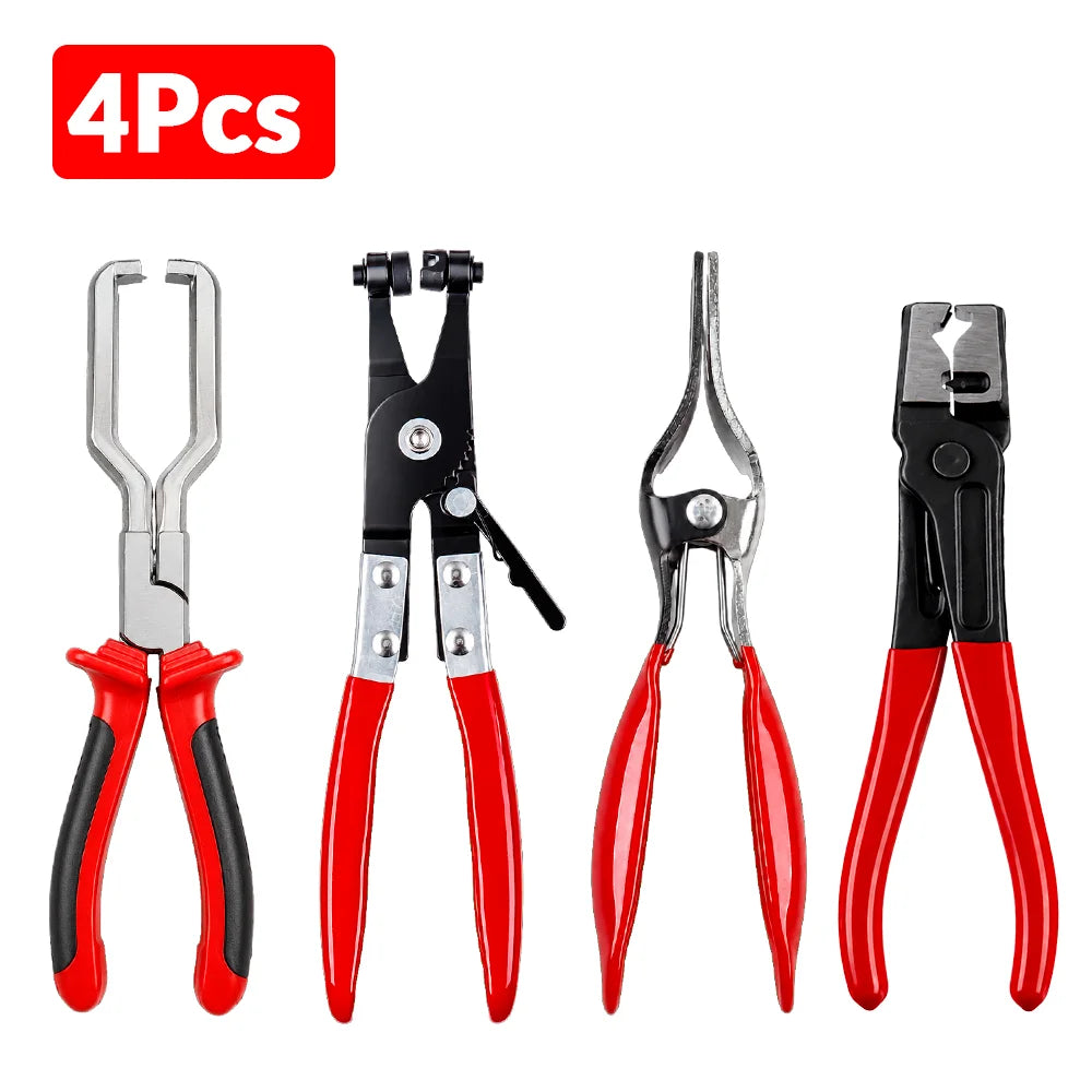 Automotive Hose Clamp Pliers Set for Fuel and Coolant Lines