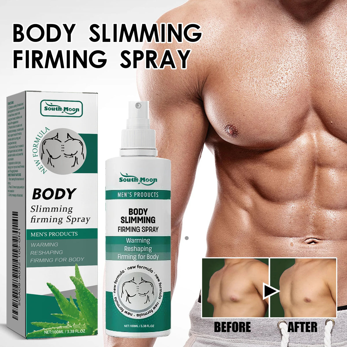 Chest Firming and Muscle Sculpting Spray for Men