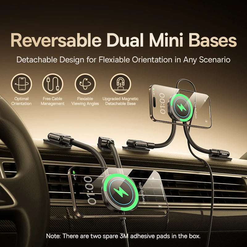 Magnetic Foldable Car Phone Holder for Dashboard