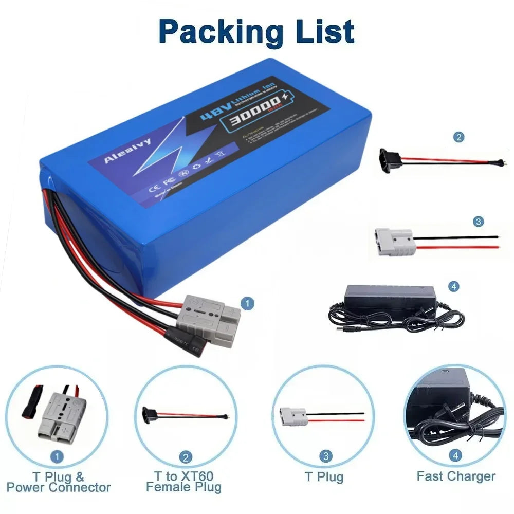 48V 30Ah Lithium Battery Pack for E-Bike and Electric Scooter