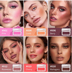 Matte Embossed Powder Blush Palette for Natural Cheek Color