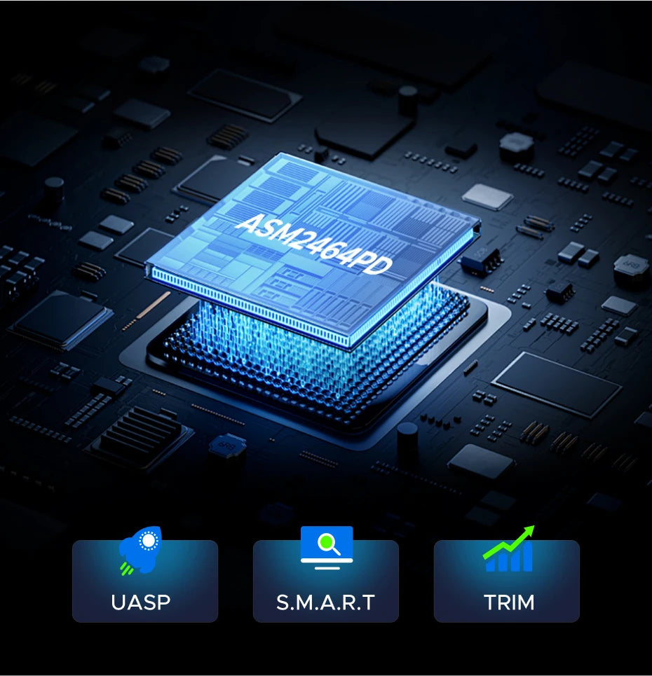 40Gbps USB4 NVMe SSD Enclosure for Thunderbolt and High-Speed Data