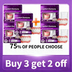 Comfort Fit Silicone Cosmetic Dentures for Natural Smile
