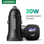 30W Fast USB-C Car Charger with Power Delivery