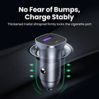 30W Dual Port Fast Car Charger with PD 3.0 and QC 4.0