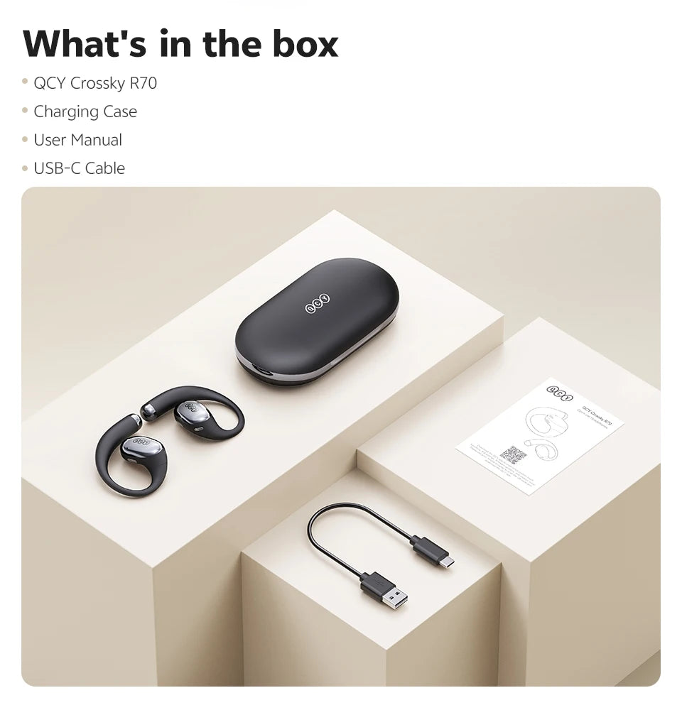 Open-Ear Wireless Sport Headphones with 52-Hour Battery Life - 21