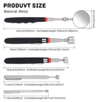 Telescopic Magnetic Pickup Tool and Inspection Mirror Set
