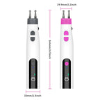 Electric Double-Head Meridian Massage Pen for Body Relaxation
