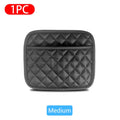 Adhesive PU Leather Car Storage Pocket Organizer for Phone and Keys