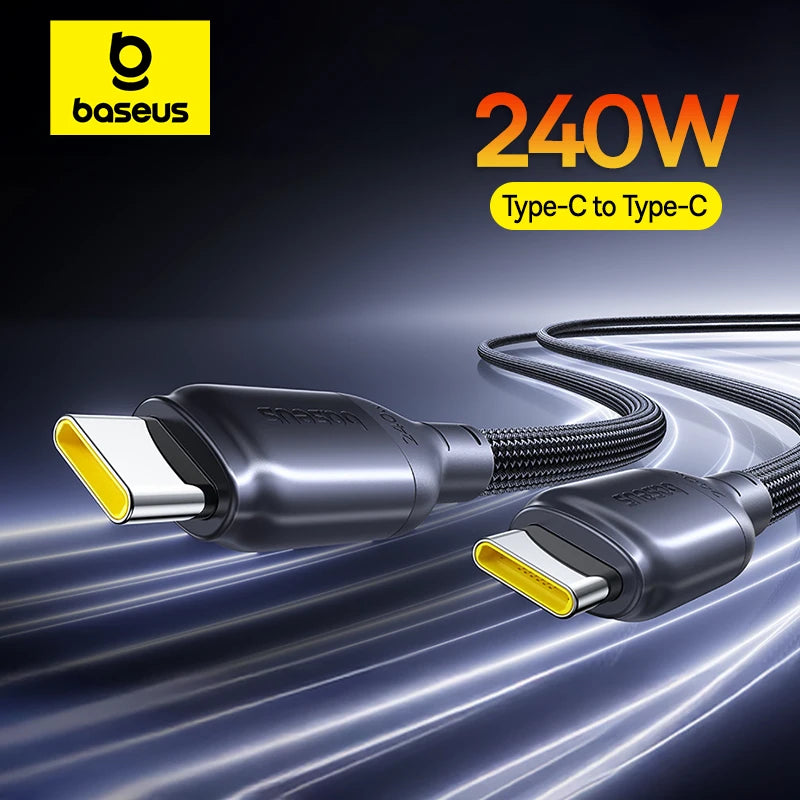 240W USB-C to USB-C Fast Charging and Data Sync Cable
