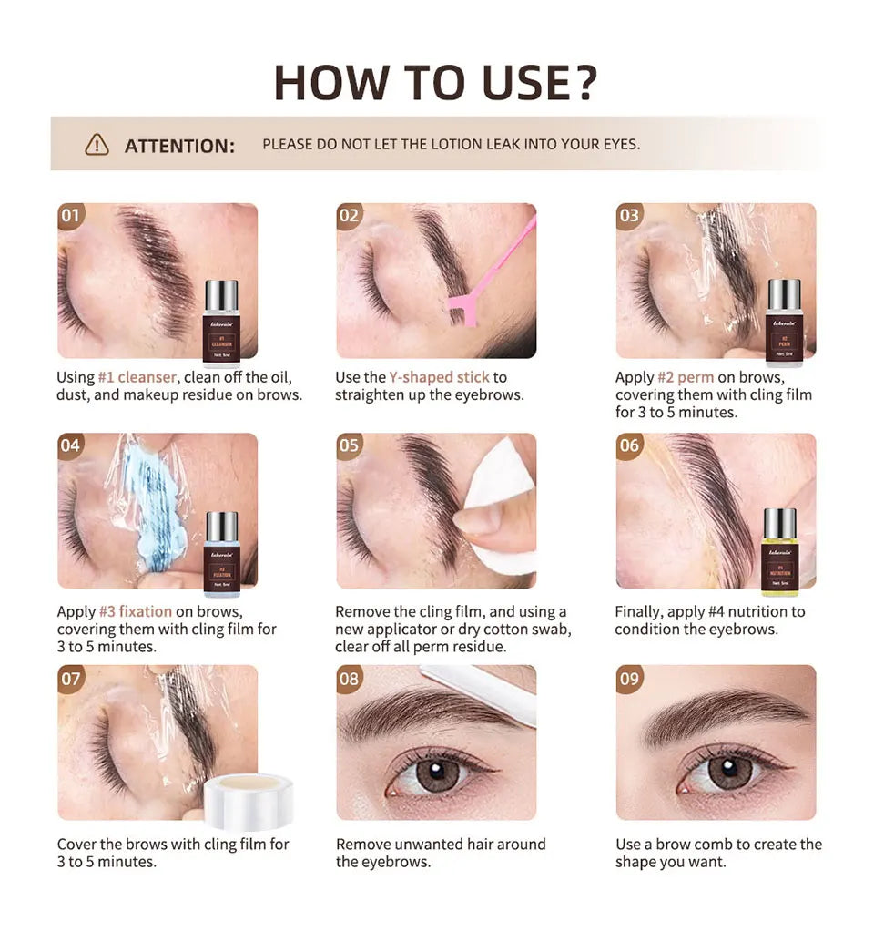Professional Eyebrow Lamination Kit for Brow Lift - 24