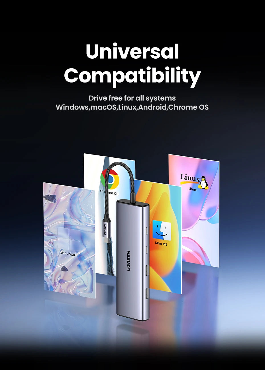9-in-1 USB-C Hub with 4K 60Hz HDMI and 100W Power Delivery
