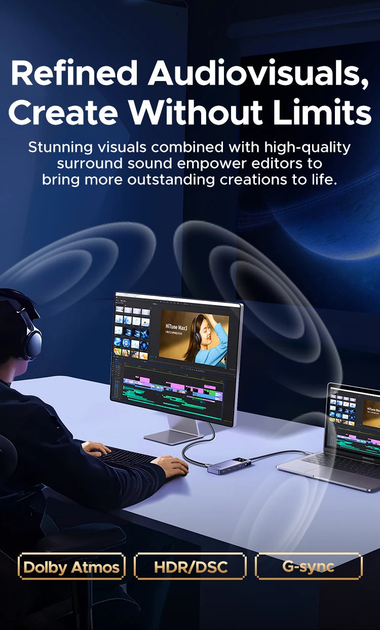 5-in-1 USB-C Hub with 4K 60Hz HDMI and 100W Power Delivery