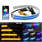 12V RGB LED Flowing Turn Signal and Daytime Running Light Strip Set