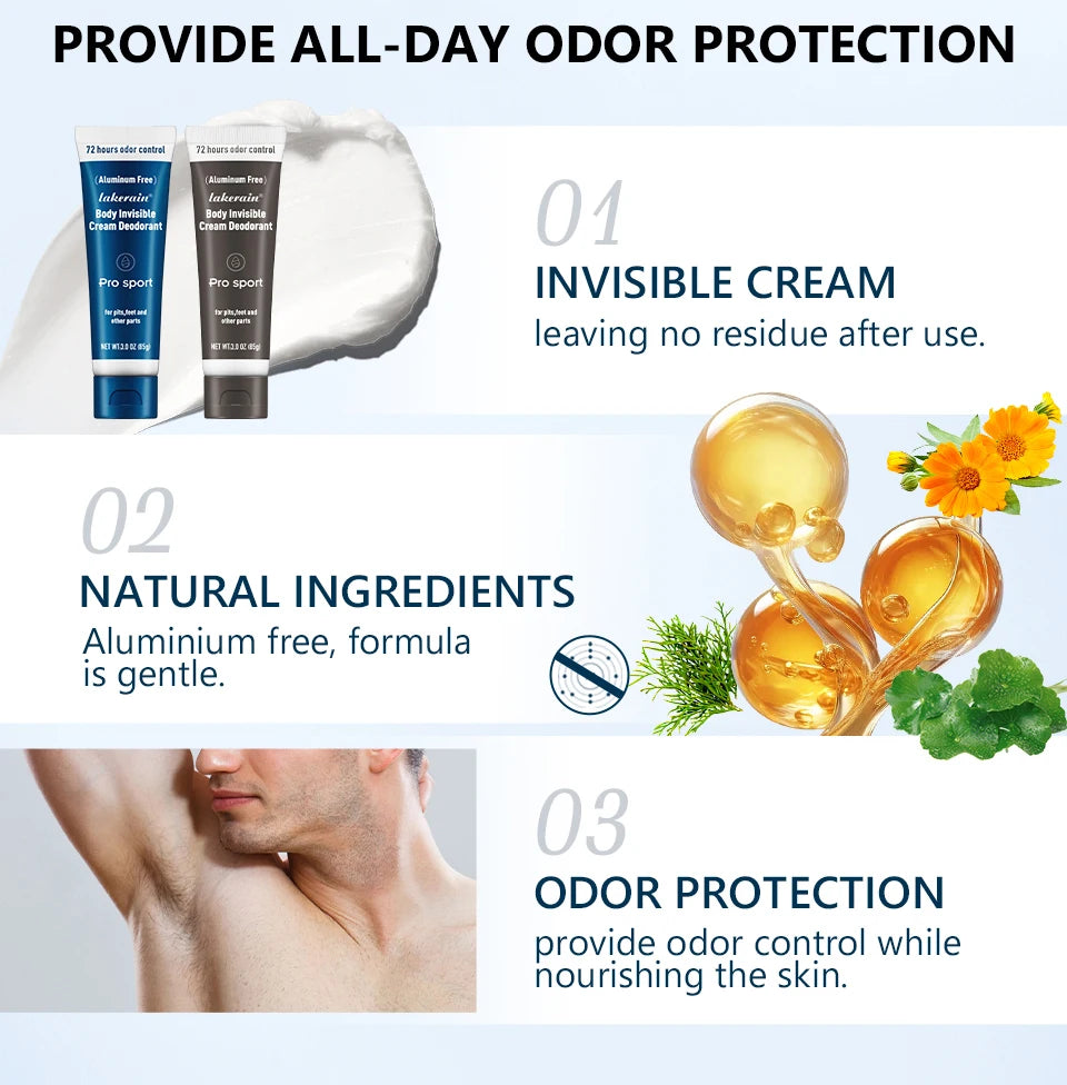 All-Over Invisible Cream Deodorant for 72-Hour Odor Protection - 9