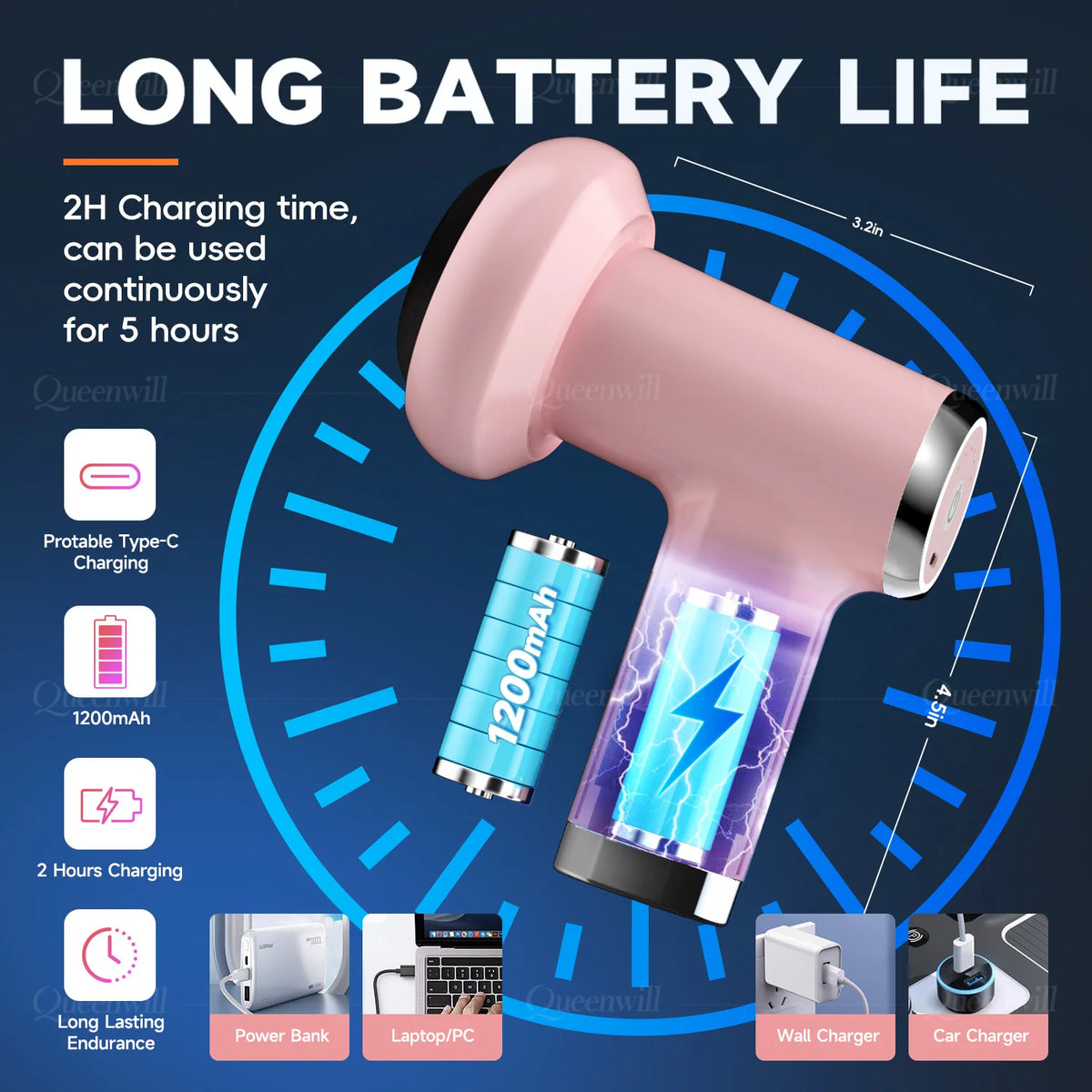 Portable Electric Handheld Body Sculpting Massage Gun