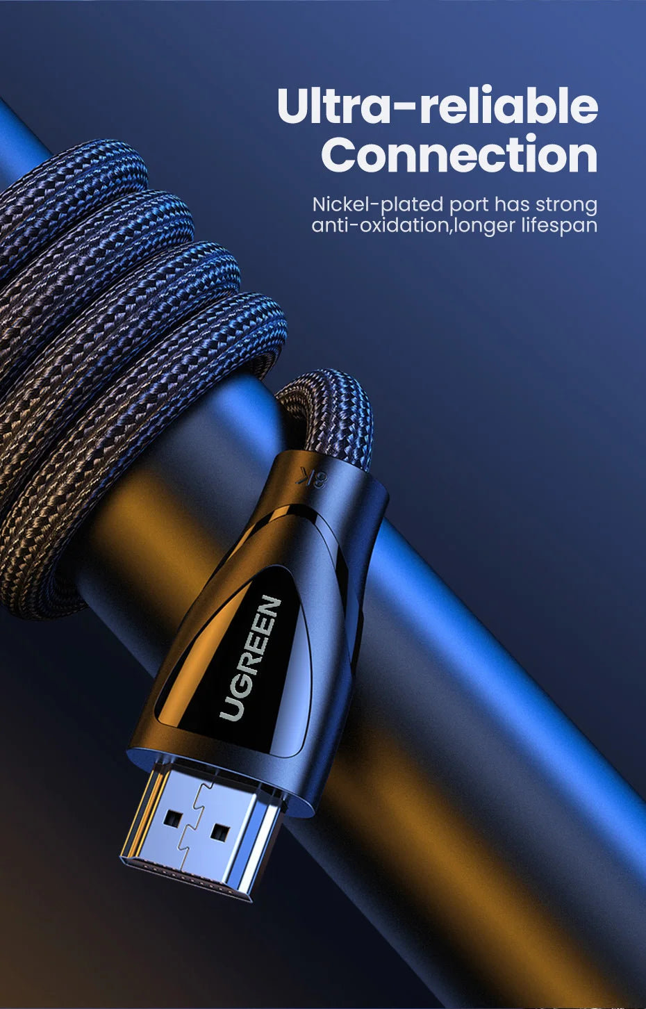 HDMI 2.1 Ultra High-Speed 8K Cable for Gaming and Home Theater - 17