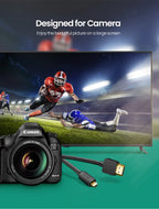 4K 60Hz Micro HDMI to HDMI Cable for Cameras and Laptops