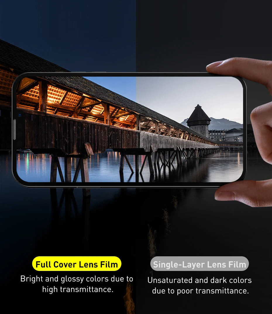Tempered Glass Camera Lens Protector for iPhone 16 15 14 Series