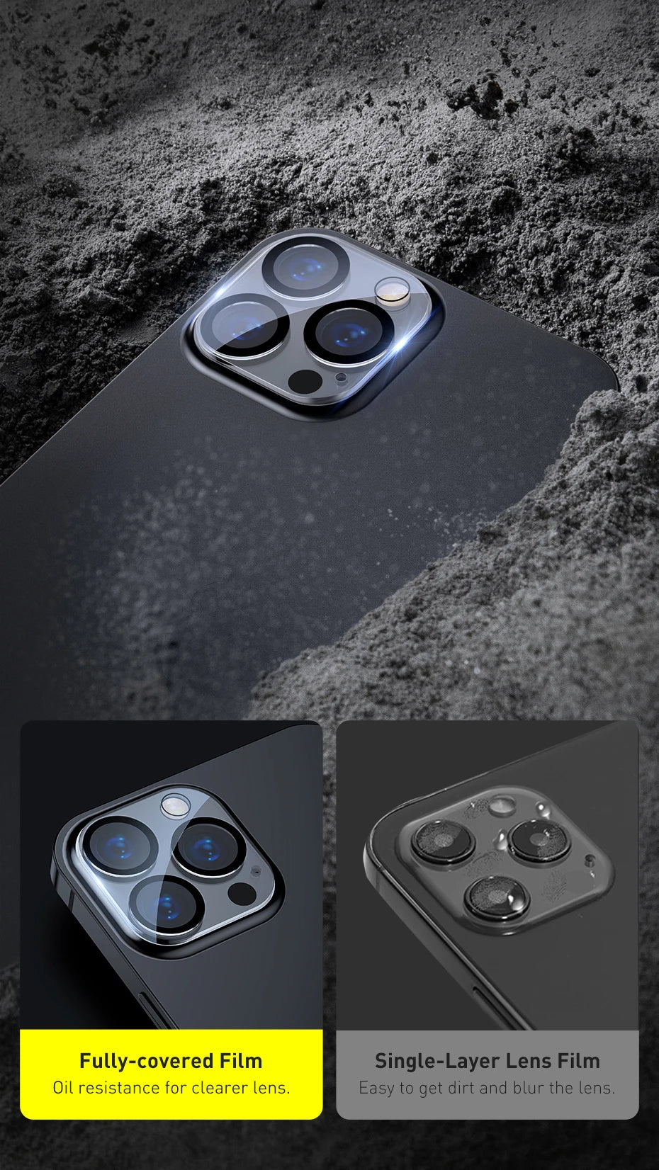 Tempered Glass Camera Lens Protector for iPhone 16 15 14 Series