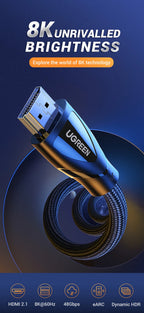 HDMI 2.1 Ultra High-Speed 8K Cable for Gaming and Home Theater